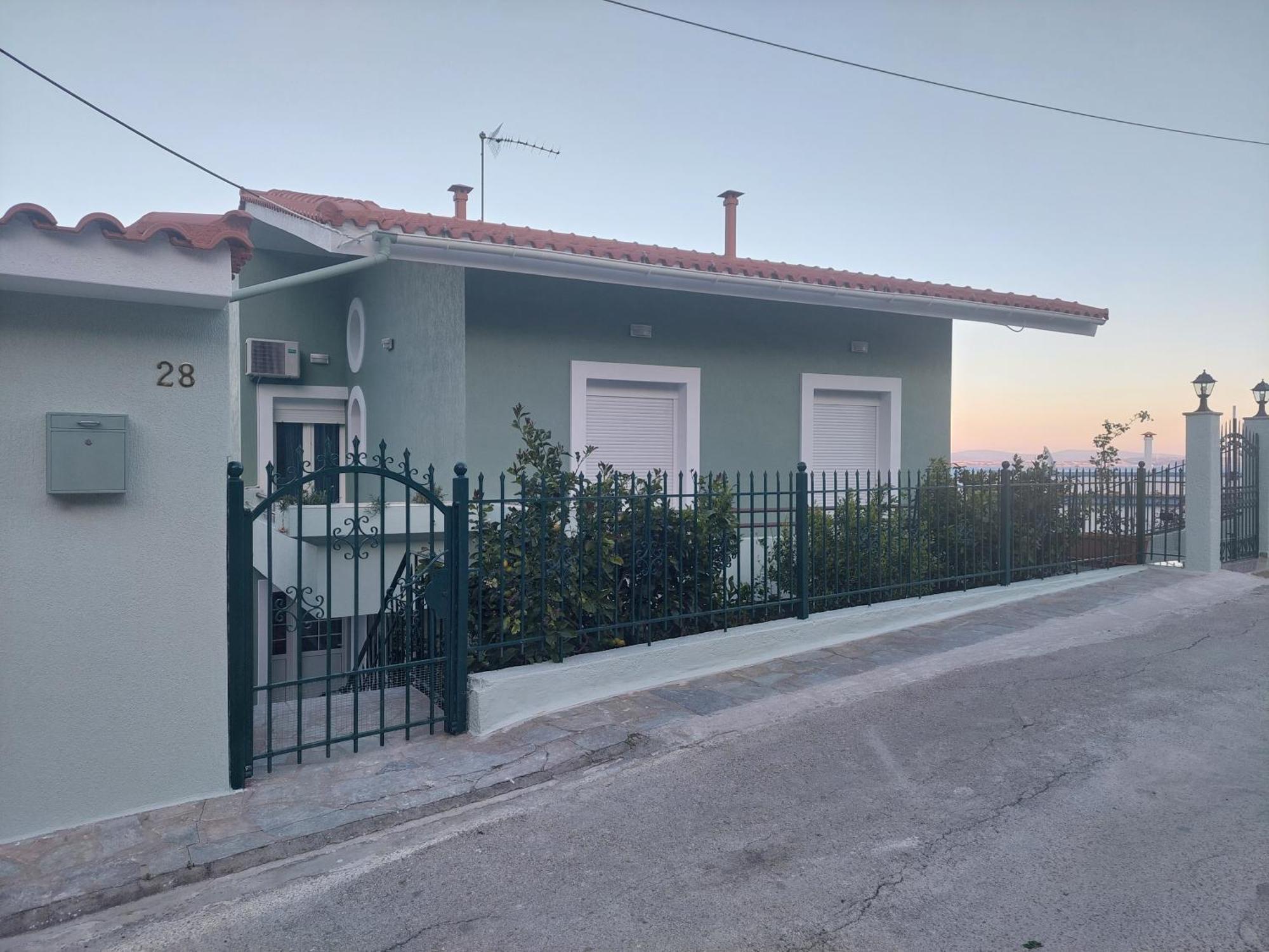 Depys' View Villa Vrontados Bagian luar foto